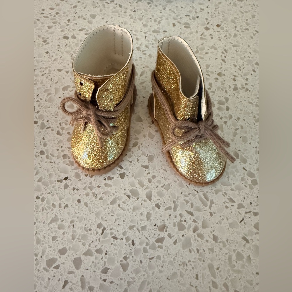 American Girl Truly Me Gold Glitter Boots, 2018